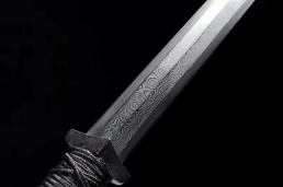 素装汉剑八面花纹钢|汉剑|花纹钢